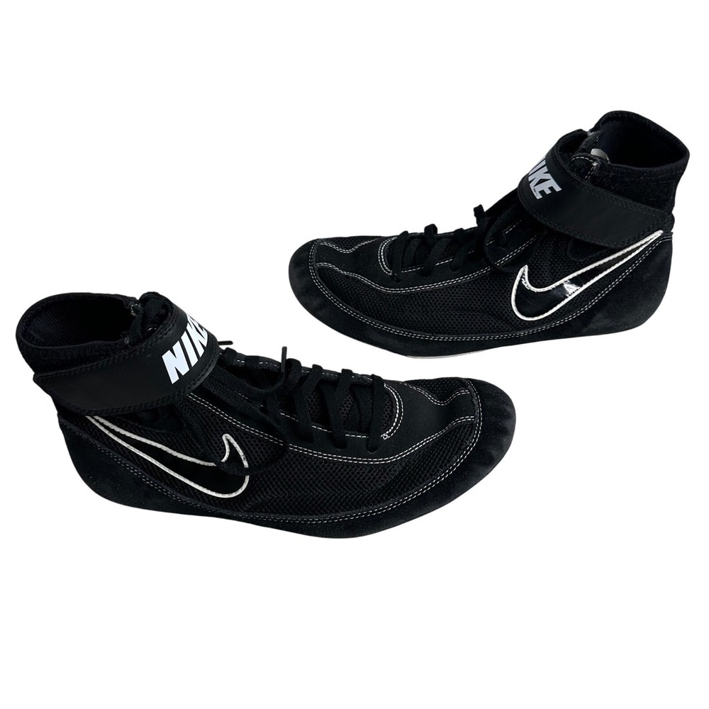 Nike Speed Sweep Men's Wrestling Shoes Black White Size 8 US Men 7‎ UK 41 EUR